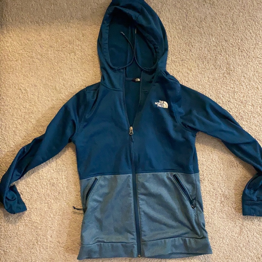 North face zip up hoodie